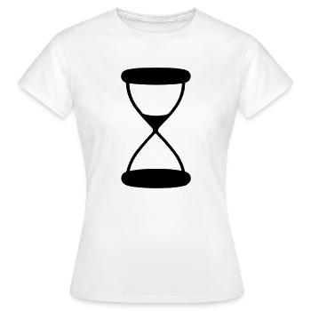 sablier - T-shirt Femme - blanc - Devant - AI Model Female 172 dark (172cm)