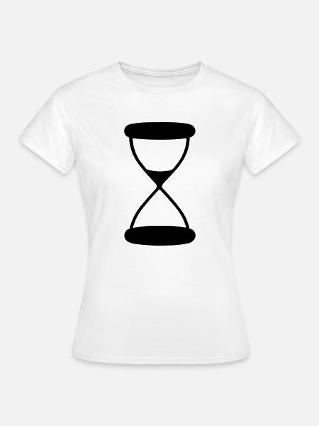 Stundenglas - Frauen T-Shirt - Weiß