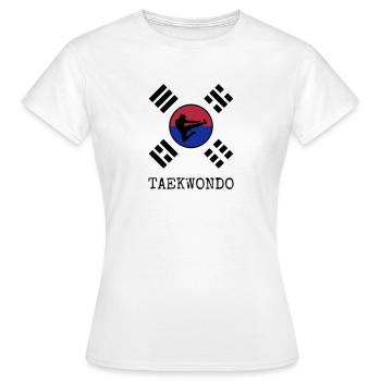 Taekwondo Taekwondoin Tae-Kwon-Do Tae Kwon Do - Women's T-Shirt - white - Front - AI Model Female 172 dark (172cm)