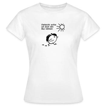 Prendre le bus - T-shirt Femme - blanc - Devant - AI Model Female 172 dark (172cm)