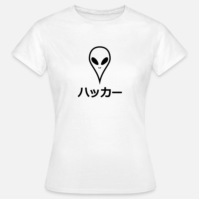 Japanese hacker alien - Women's T-Shirt - white