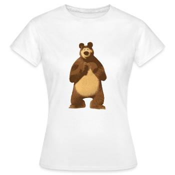 Bär Bär Bär - Frauen T-Shirt - Weiß - Vorne - AI Model Female 172 dark (172cm)