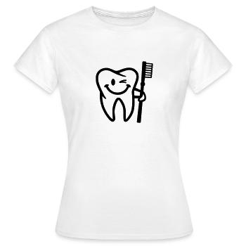 Dent - T-shirt Femme - blanc - Devant - AI Model Female 172 dark (172cm)