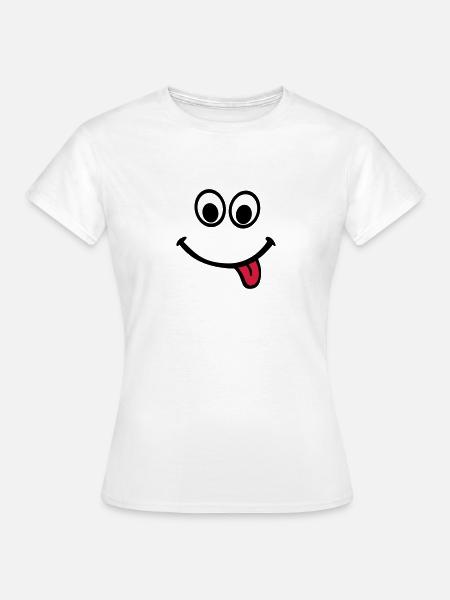 Gesicht - Frauen T-Shirt - Weiß