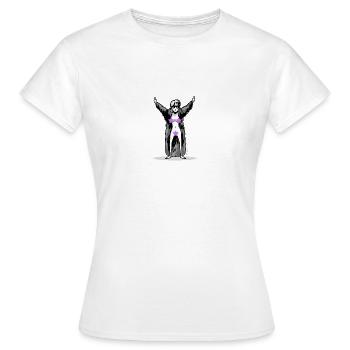 Superstar - T-shirt Femme - blanc - Devant - AI Model Female 172 dark (172cm)