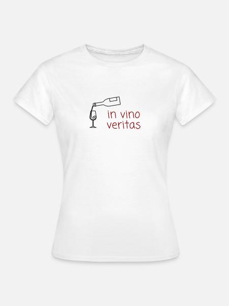 In vino veritas - Frauen T-Shirt - Weiß