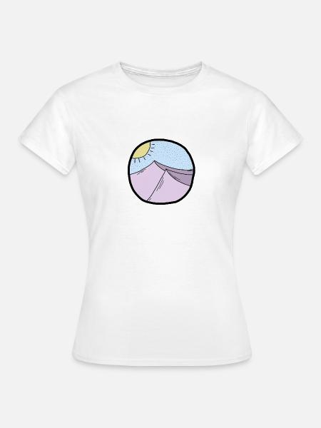 circle hills - Frauen T-Shirt - Weiß