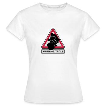 Troll - Frauen T-Shirt - Weiß - Vorne - AI Model Female 172 dark (172cm)