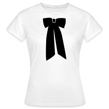 Fliege Mädchen corbata Krawatte Krawatte - Frauen T-Shirt - Weiß - Vorne - AI Model Female 172 dark (172cm)