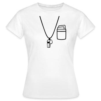 Referee - Women's T-Shirt - white - Front - AI Model Female 172 dark (172cm)