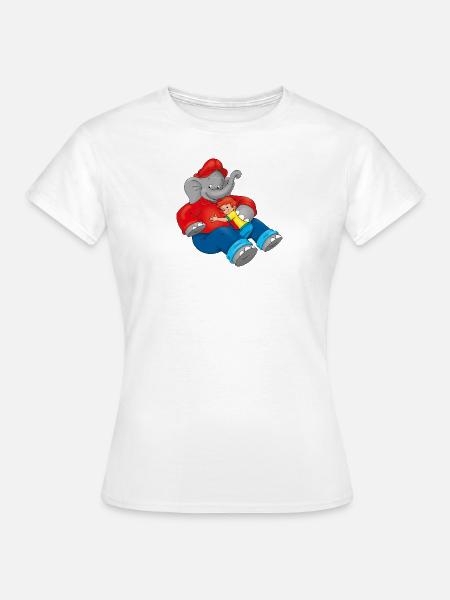 Benjamin Blümchen und Otto sind beste Freunde - Frauen T-Shirt - Weiß