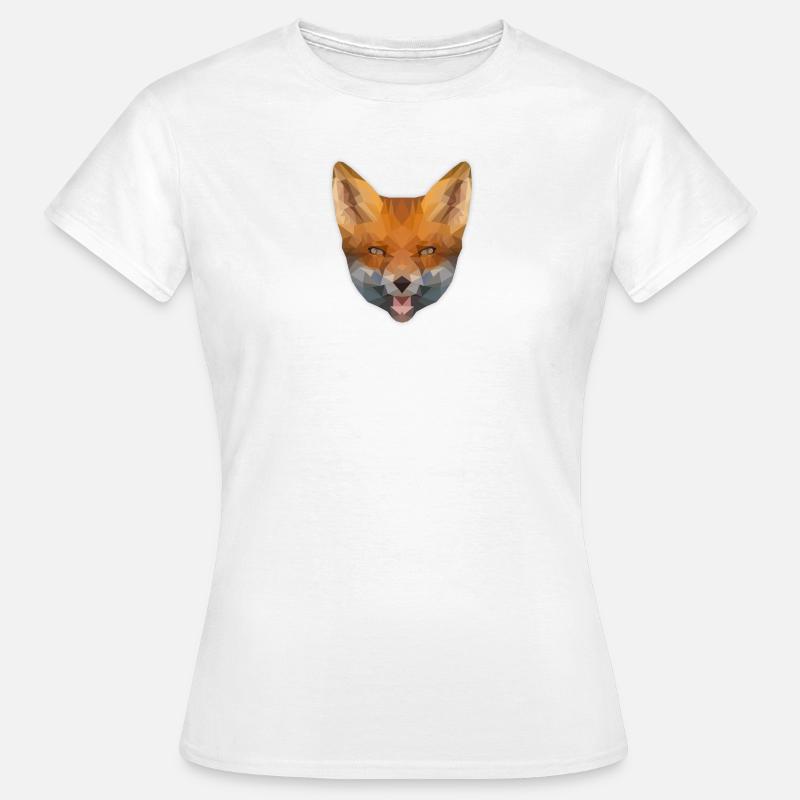 LowPoly "Fox" - Women's T-Shirt - white