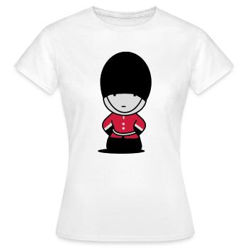 königliche Wache in London - Frauen T-Shirt - Weiß - Vorne - AI Model Female 172 dark (172cm)