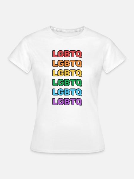 Regenbogen-LGBTQ - Frauen T-Shirt - Weiß