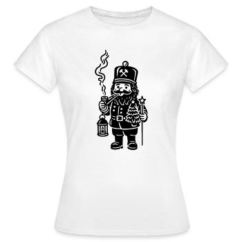 Miner smoker - Women's T-Shirt - white - Front - AI Model Female 172 dark (172cm)