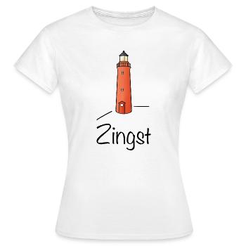 Darßer Leuchtturm Zingst Fischland - T-shirt Femme - blanc - Devant - AI Model Female 172 dark (172cm)