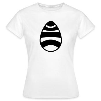 Oeuf de Pâques - T-shirt Femme - blanc - Devant - AI Model Female 172 dark (172cm)