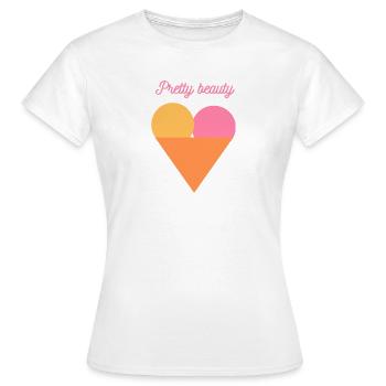 Pour les filles gourmandes - T-shirt Femme - blanc - Devant - AI Model Female 172 dark (172cm)