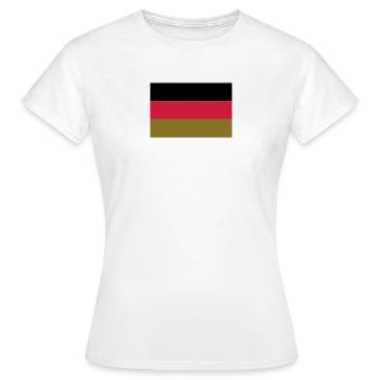 ALLEMAGNE - T-shirt Femme - blanc - Devant - AI Model Female 172 dark (172cm)