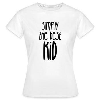 Teenager / Jugendliche / Jugendlicher / Kind - Frauen T-Shirt - Weiß - Vorne - AI Model Female 172 dark (172cm)