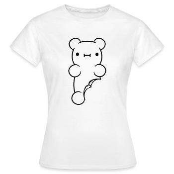 Suesses Verwundetes Gummibaerchen - Frauen T-Shirt - Weiß - Vorne - AI Model Female 172 dark (172cm)