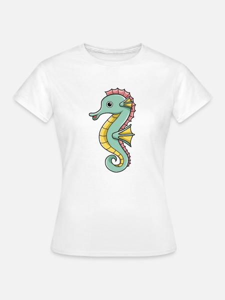 Seepferd - Frauen T-Shirt - Weiß