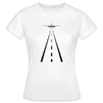 Flugzeug Piloten Fliegen Luftfahrt Flug Flugzeuge - Frauen T-Shirt - Weiß - Vorne - AI Model Female 172 dark (172cm)