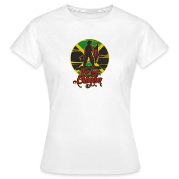 War inna Babylon - Reggae Dancehall Style - Women's T-Shirt - white - Front - AI Model Female 172 dark (172cm)