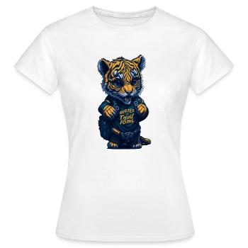 1.Klasse, Schulanfänger, Erstklässler - Frauen T-Shirt - Weiß - Vorne - AI Model Female 172 dark (172cm)