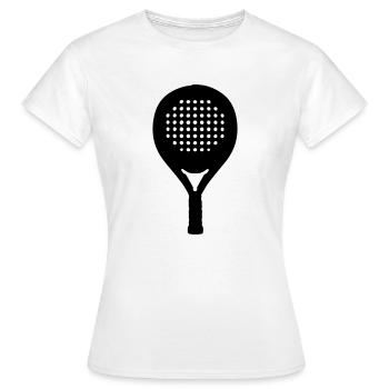 raquette de padel - T-shirt Femme - blanc - Devant - AI Model Female 172 dark (172cm)