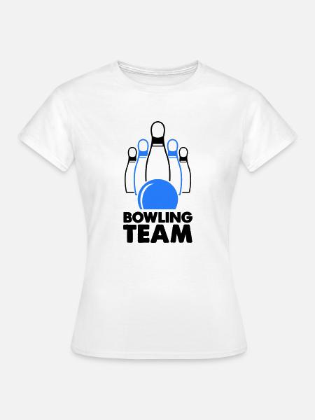 bowling team - Frauen T-Shirt - Weiß