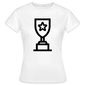trophée - T-shirt Femme - blanc - Devant - AI Model Female 172 dark (172cm)