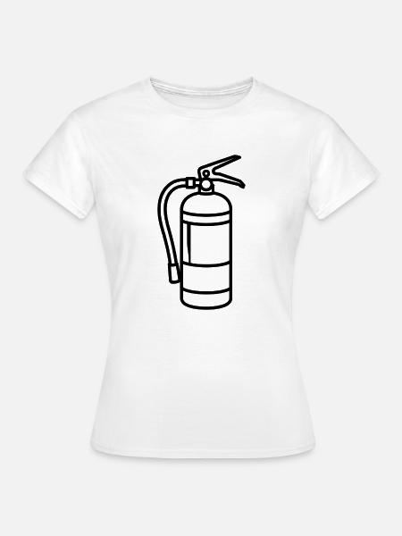 Feuerlöscher - Frauen T-Shirt - Weiß