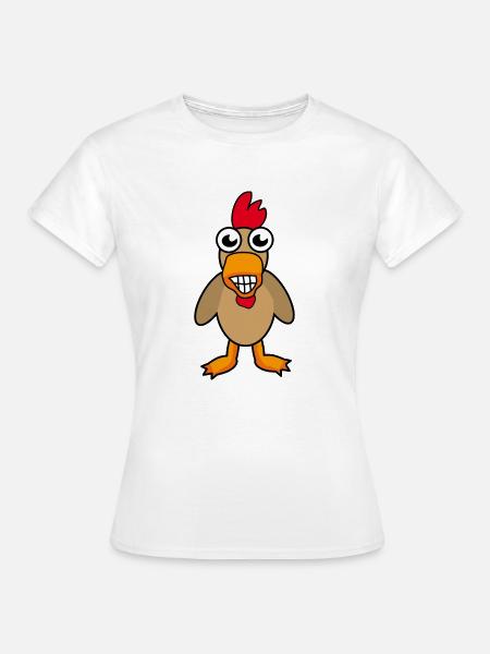 Hahn - Frauen T-Shirt - Weiß
