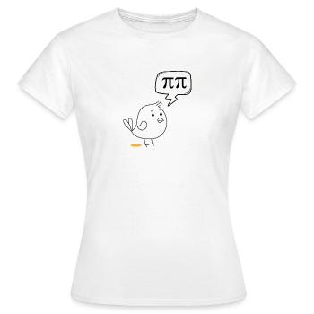 Pi - T-shirt Femme - blanc - Devant - AI Model Female 172 dark (172cm)