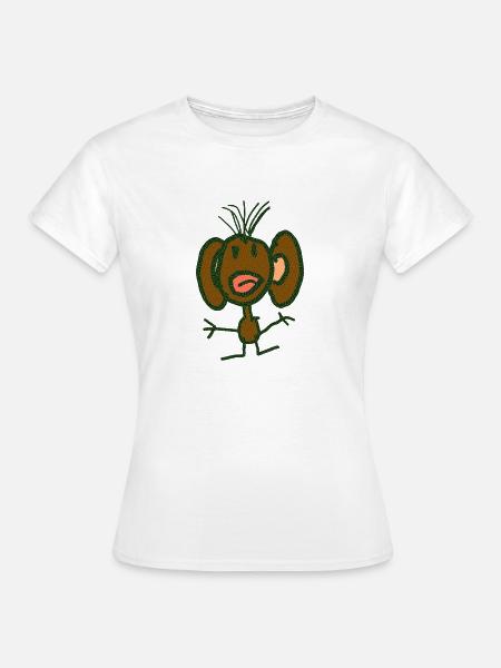 Affe Tiere - Frauen T-Shirt - Weiß