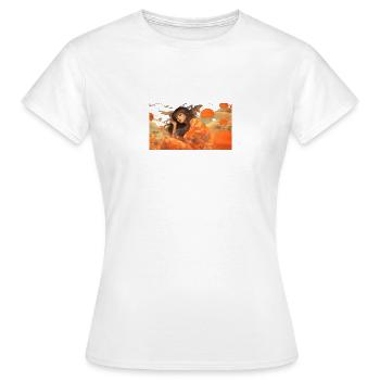 woman thinking - Frauen T-Shirt - Weiß - Vorne - AI Model Female 172 dark (172cm)
