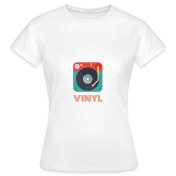 VINYL - Women's T-Shirt - white - Front - AI Model Female 172 dark (172cm)