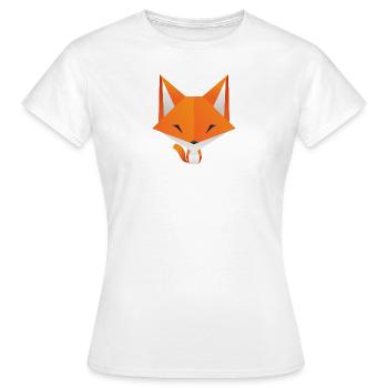 Sweet fox - Women's T-Shirt - white - Front - AI Model Female 172 dark (172cm)