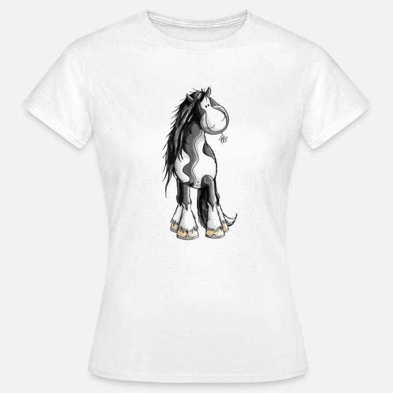 Tinker mit Blümchen - Frauen T-Shirt - Weiß