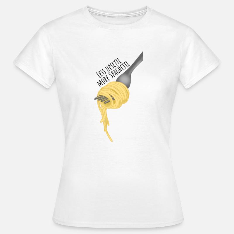 Less upsetti more spaghetti - Women's T-Shirt - white