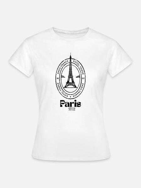 Pariser Stil - Frauen T-Shirt - Weiß
