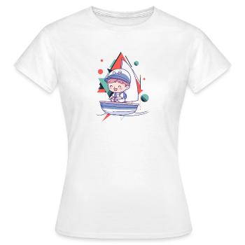 Régate de voiliers - T-shirt Femme - blanc - Devant - AI Model Female 172 dark (172cm)