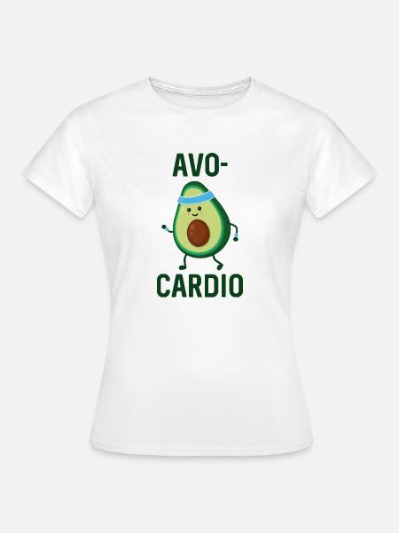 Avocardio - Frauen T-Shirt - Weiß