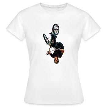 VTT - Salto - Cascade (DDP) - T-shirt Femme - blanc - Devant - AI Model Female 172 dark (172cm)