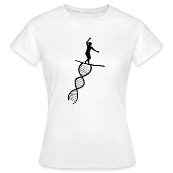 Slackline Tricklining Geschenk Slackliner - Frauen T-Shirt - Weiß - Vorne - AI Model Female 172 dark (172cm)