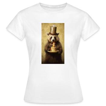 Anniversaire - T-shirt Femme - blanc - Devant - AI Model Female 172 dark (172cm)
