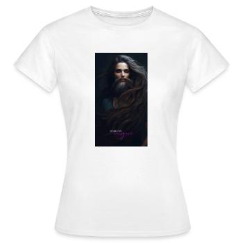 Bart - Frauen T-Shirt - Weiß - Vorne - AI Model Female 172 dark (172cm)