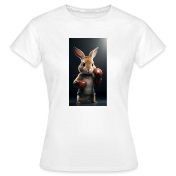 Boxe - T-shirt Femme - blanc - Devant - AI Model Female 172 dark (172cm)