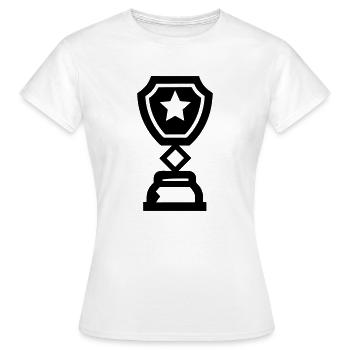 trophée - T-shirt Femme - blanc - Devant - AI Model Female 172 dark (172cm)
